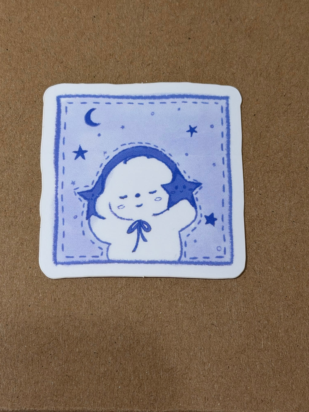 moon cotton sticker